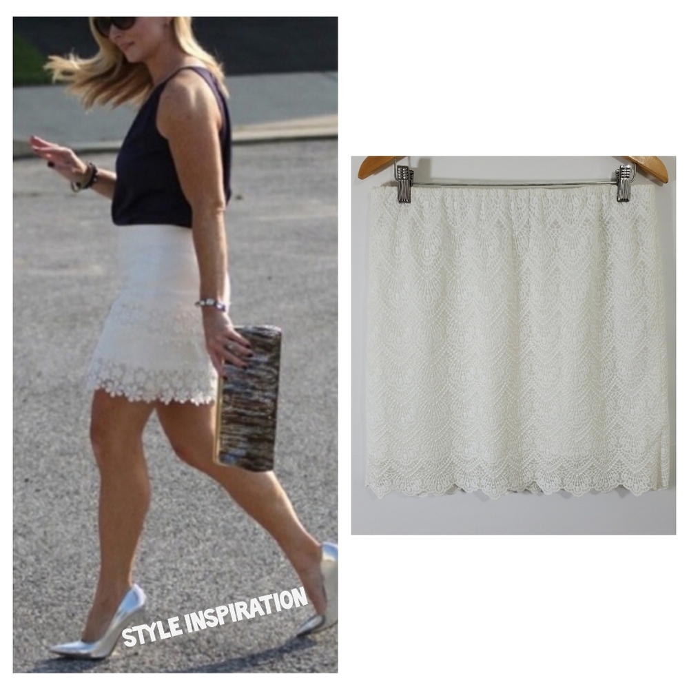 J Crew Crochet Lace Mini Skirt